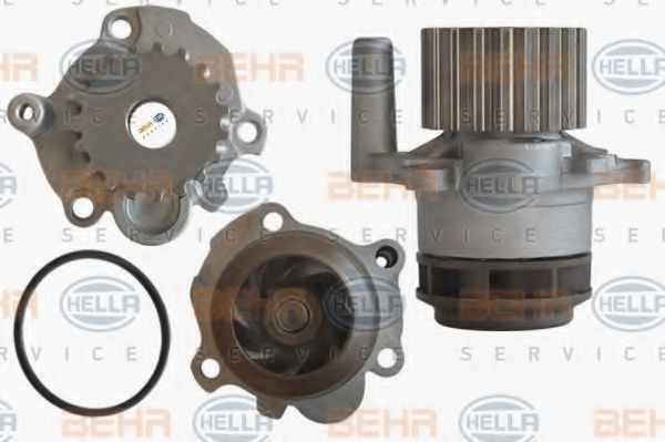 8MP 376 800-551 BEHR+HELLA+SERVICE Cooling System Water Pump