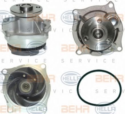 8MP 376 800-561 BEHR+HELLA+SERVICE Cooling System Water Pump