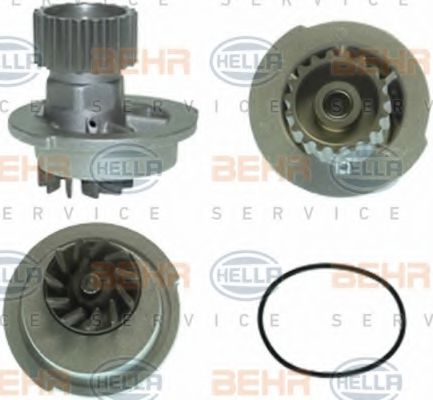 8MP 376 800-571 BEHR+HELLA+SERVICE Cooling System Water Pump