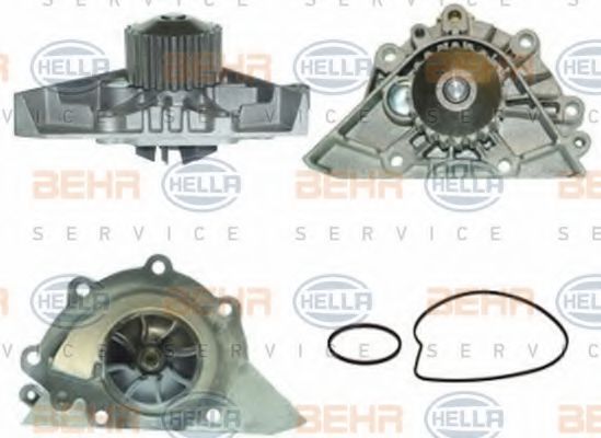 8MP 376 800-591 BEHR+HELLA+SERVICE Cooling System Water Pump