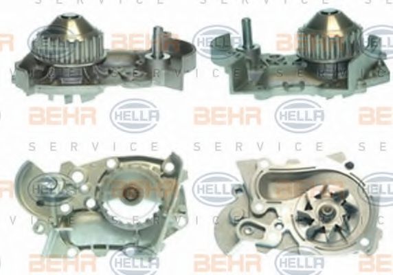 8MP 376 800-711 BEHR+HELLA+SERVICE Cooling System Water Pump