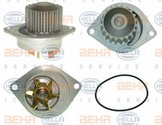 8MP 376 800-751 BEHR+HELLA+SERVICE Cooling System Water Pump