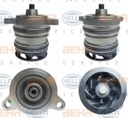 8MP 376 801-111 BEHR+HELLA+SERVICE Cooling System Water Pump