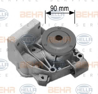 8MP 376 801-254 BEHR+HELLA+SERVICE Cooling System Water Pump