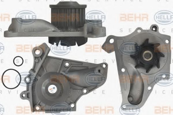 8MP 376 801-401 BEHR+HELLA+SERVICE Cooling System Water Pump