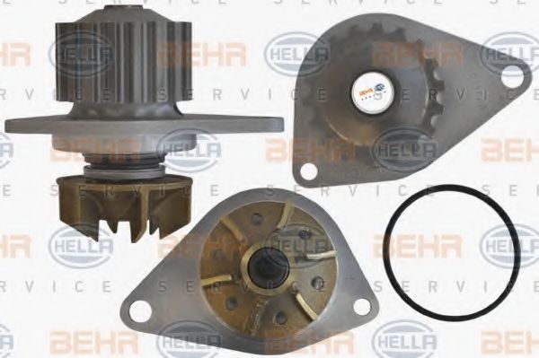 8MP 376 801-541 BEHR+HELLA+SERVICE Cooling System Water Pump