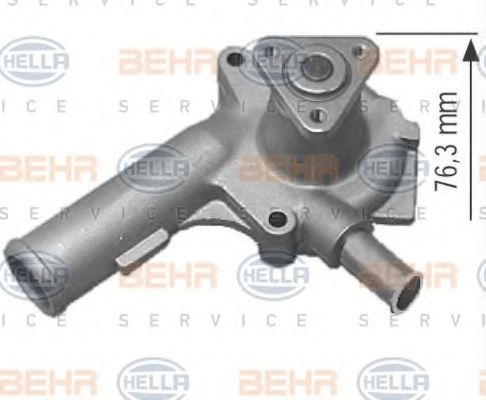8MP 376 801-754 BEHR+HELLA+SERVICE Cooling System Water Pump