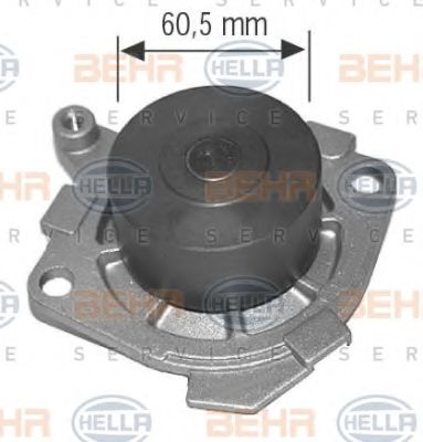 8MP 376 802-134 BEHR+HELLA+SERVICE Cooling System Water Pump