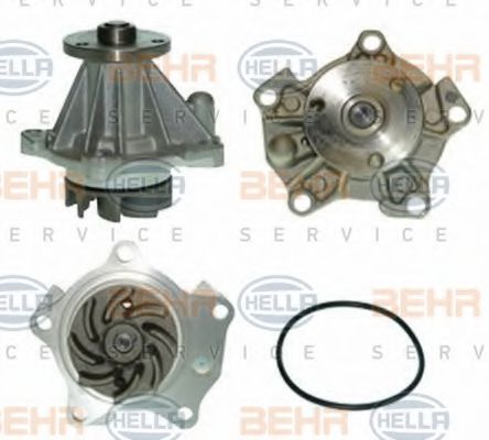 8MP 376 802-291 BEHR+HELLA+SERVICE Cooling System Water Pump