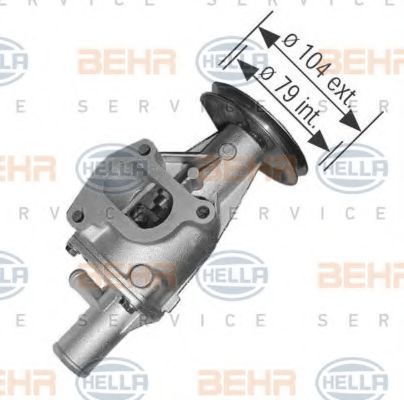 8MP 376 802-384 BEHR+HELLA+SERVICE Water Pump