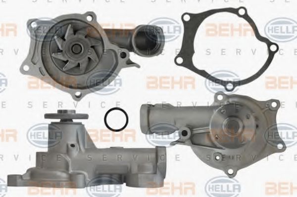 8MP 376 802-411 BEHR+HELLA+SERVICE Cooling System Water Pump