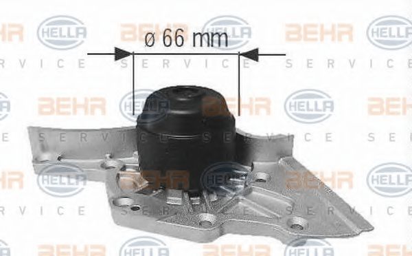 8MP 376 802-514 BEHR+HELLA+SERVICE Cooling System Water Pump