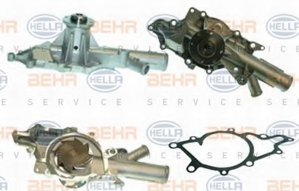 8MP 376 802-601 BEHR+HELLA+SERVICE Cooling System Water Pump