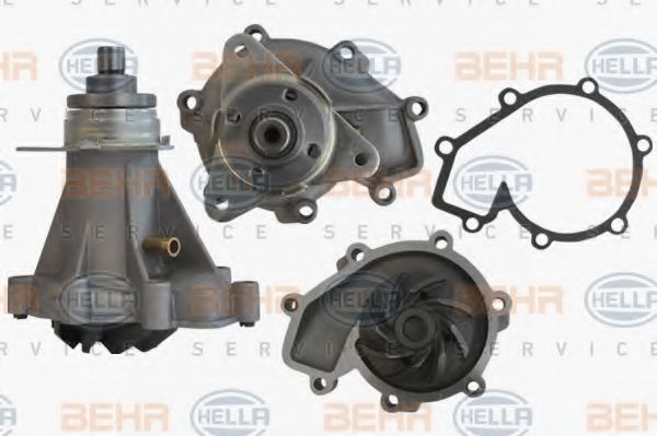 8MP 376 802-631 BEHR+HELLA+SERVICE Cooling System Water Pump