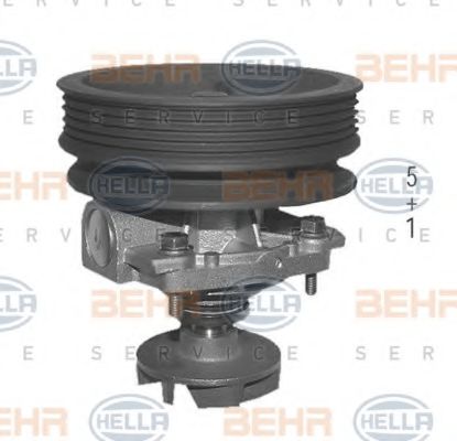8MP 376 803-234 BEHR+HELLA+SERVICE Cooling System Water Pump