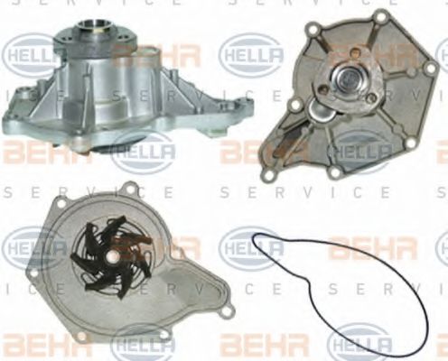 8MP 376 803-411 BEHR+HELLA+SERVICE Cooling System Water Pump