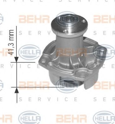 8MP 376 803-514 BEHR+HELLA+SERVICE Cooling System Water Pump