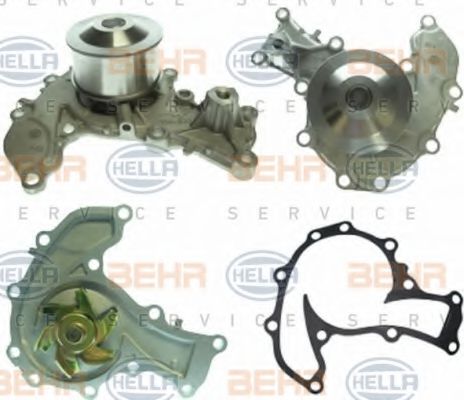 8MP 376 803-541 BEHR+HELLA+SERVICE Cooling System Water Pump