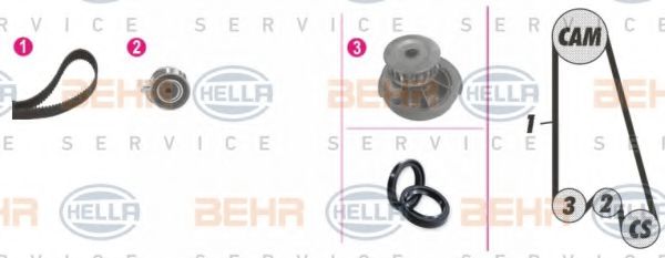 8MP 376 803-841 BEHR+HELLA+SERVICE Timing Belt