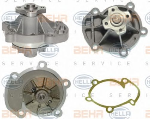 8MP 376 804-271 BEHR+HELLA+SERVICE Cooling System Water Pump
