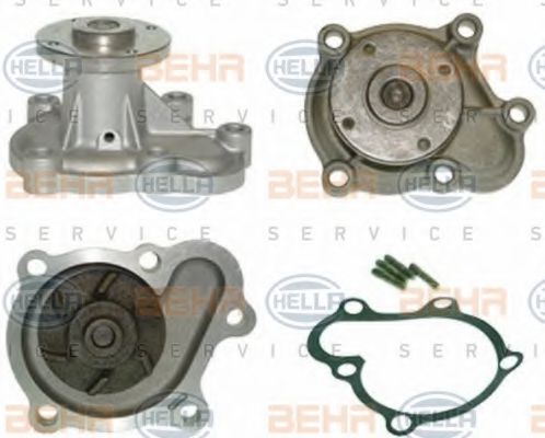 8MP 376 804-401 BEHR+HELLA+SERVICE Cooling System Water Pump