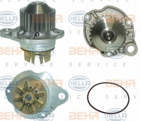 8MP 376 805-091 BEHR+HELLA+SERVICE Cooling System Water Pump