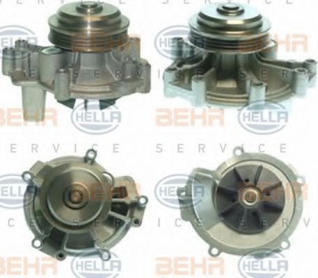 8MP 376 805-101 BEHR+HELLA+SERVICE Cooling System Water Pump