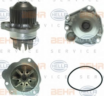 8MP 376 805-331 BEHR+HELLA+SERVICE Cooling System Water Pump