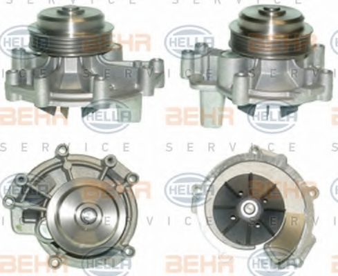 8MP 376 805-451 BEHR+HELLA+SERVICE Cooling System Water Pump