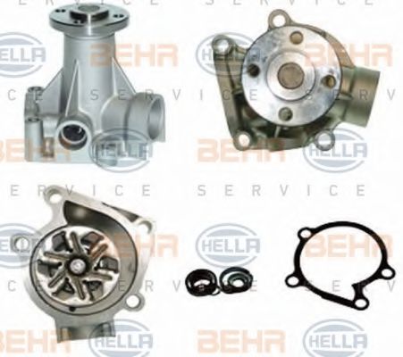 8MP 376 805-541 BEHR+HELLA+SERVICE Cooling System Water Pump