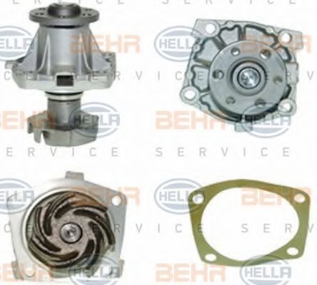 8MP 376 806-131 BEHR+HELLA+SERVICE Cooling System Water Pump