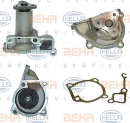 8MP 376 806-431 BEHR+HELLA+SERVICE Cooling System Water Pump