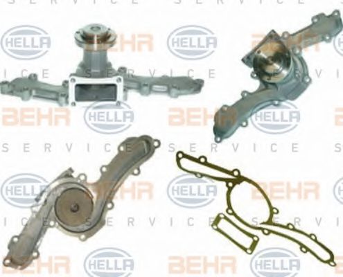 8MP 376 806-681 BEHR+HELLA+SERVICE Cooling System Water Pump