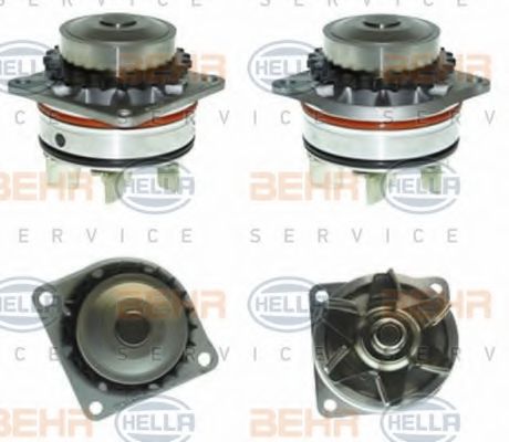 8MP 376 807-121 BEHR+HELLA+SERVICE Cooling System Water Pump