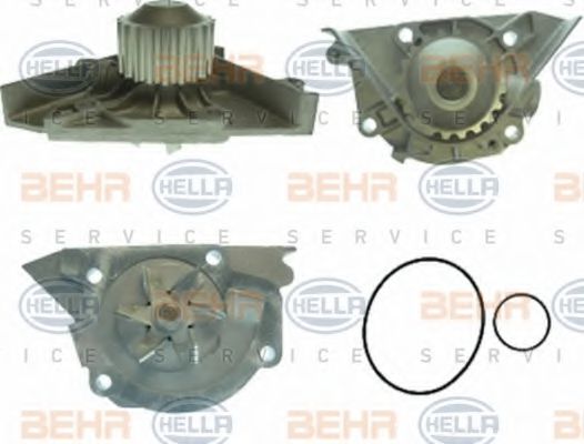 8MP 376 808-061 BEHR+HELLA+SERVICE Cooling System Water Pump