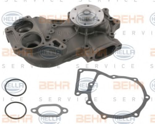 8MP 376 808-204 BEHR+HELLA+SERVICE Cooling System Water Pump