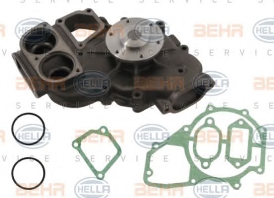 8MP 376 808-764 BEHR+HELLA+SERVICE Cooling System Water Pump