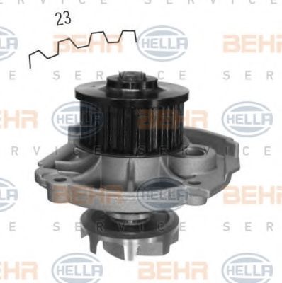 8MP 376 810-004 BEHR+HELLA+SERVICE Cooling System Water Pump