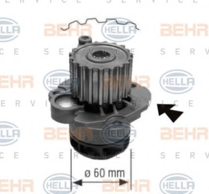 8MP 376 810-094 BEHR+HELLA+SERVICE Cooling System Water Pump
