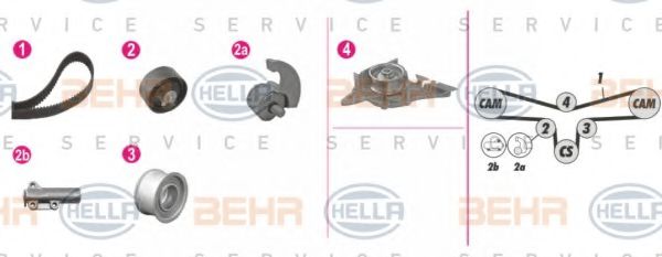 8MP 376 812-841 BEHR+HELLA+SERVICE Timing Belt