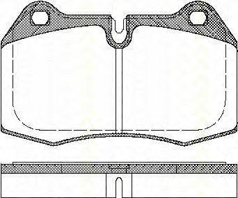 8110 11004 TRISCAN Brake Pad Set, disc brake