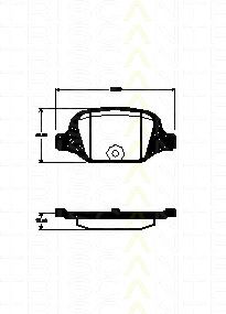 8110 15038 TRISCAN Brake System Brake Pad Set, disc brake