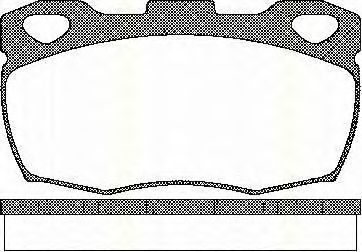 8110 17003 TRISCAN Brake Pad Set, disc brake