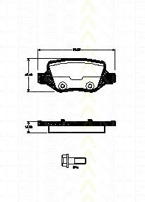 8110 23045 TRISCAN Brake System Brake Pad Set, disc brake
