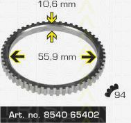 8540 65402 TRISCAN Brake System Sensor Ring, ABS