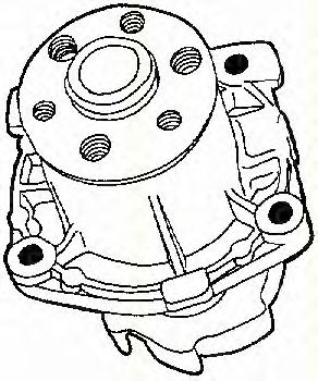 8600 15002 TRISCAN Cooling System Water Pump
