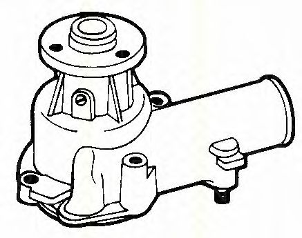 8600 15124 TRISCAN Cooling System Water Pump