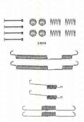 8105 102580 TRISCAN Accessory Kit, brake shoes