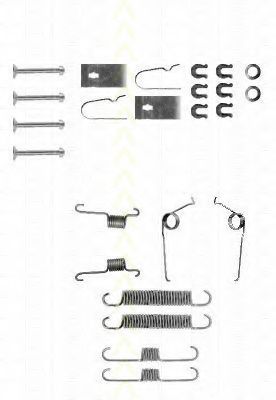 8105 412552 TRISCAN Accessory Kit, brake shoes