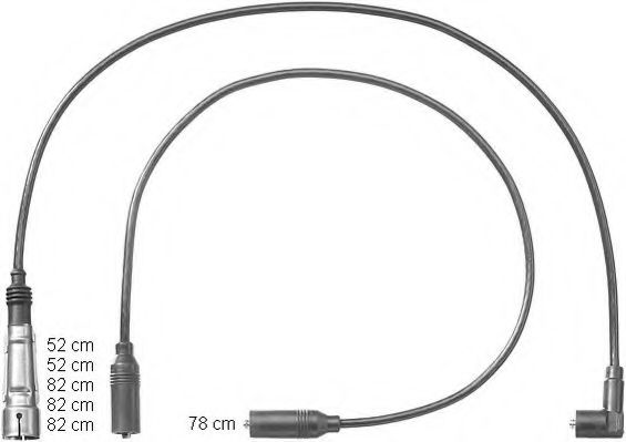ZEF1220 BERU Ignition System Ignition Cable Kit